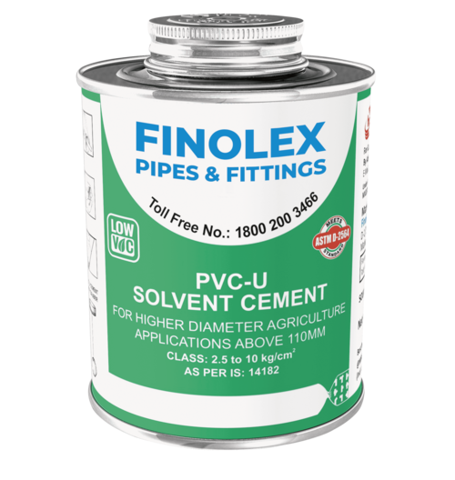 pvc-u solvent cement for agriculture applications above 110mm (4″)