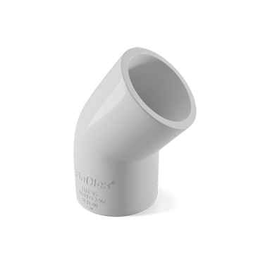 PVC Elbow 45° Fitting for ASTM Pipes