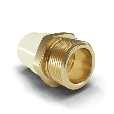 reducing male threaded adapter brass insert - CPVC pipe