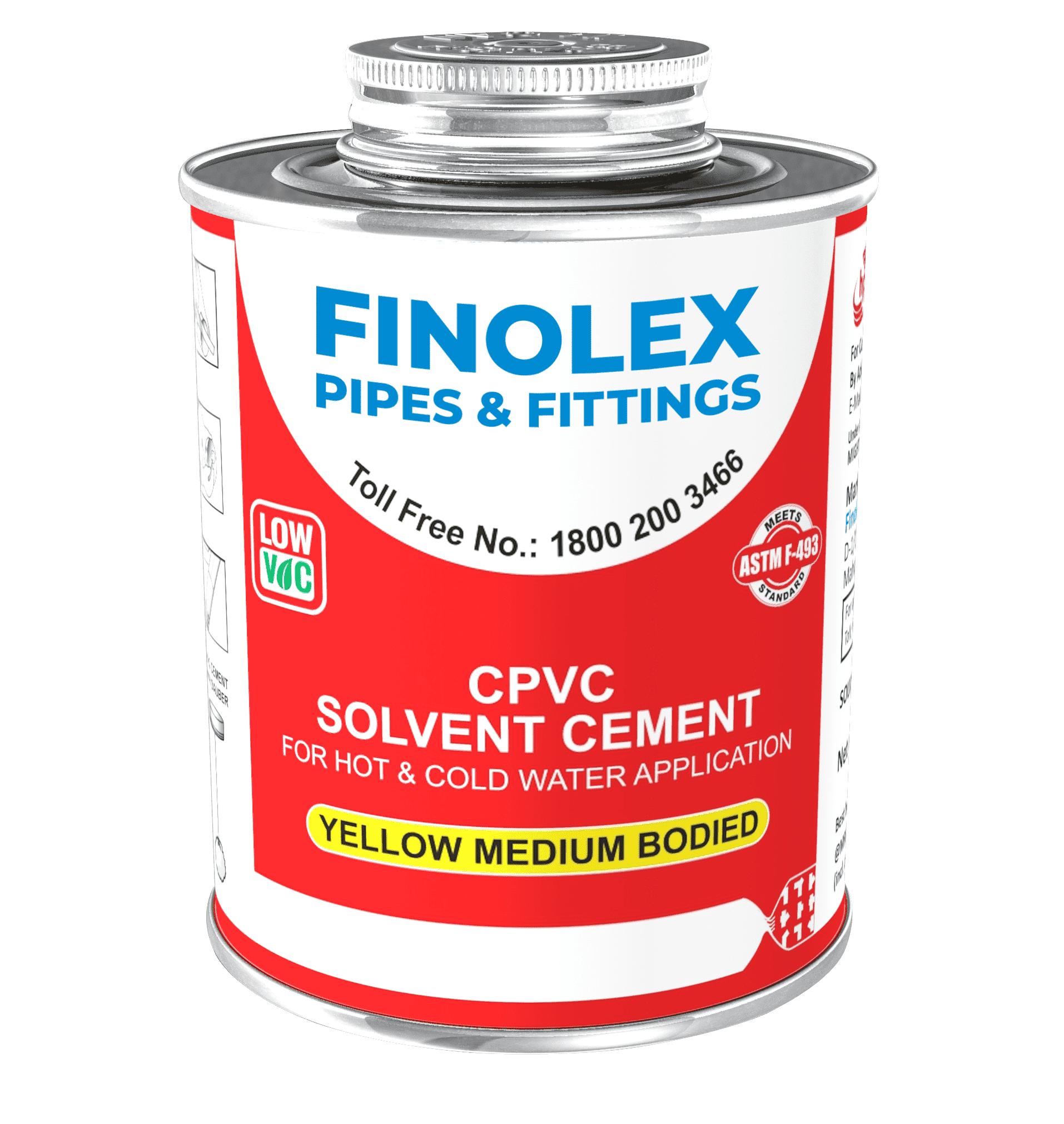 CPVC solvent cement - yellow medium bodied