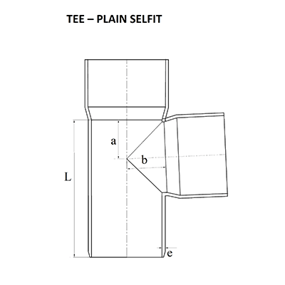 PVC Tee - Plain Double Socket