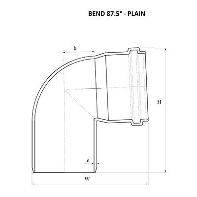 SWR Plain Bend 87.5° Diagram